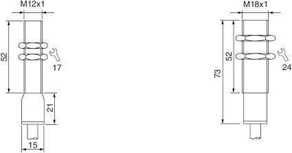 Индуктивные датчики цилиндрические EGE-Elektronik