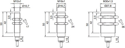 Индуктивные датчики цилиндрические EGE-Elektronik